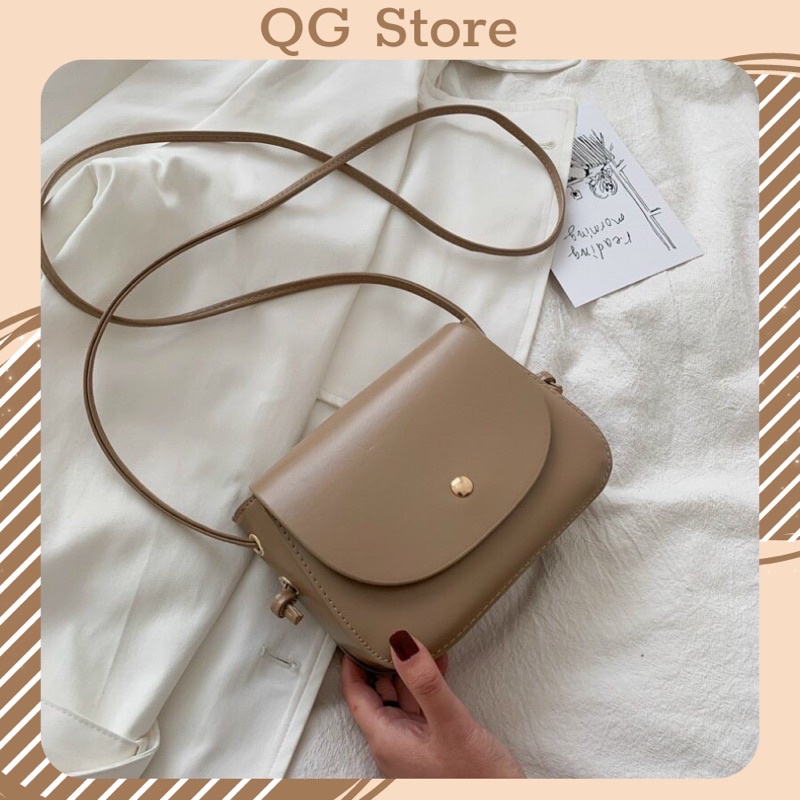 TÚI KẸP NÁCH NỮ, TÚI ĐEO CHÉO NẮP TRÒN PHONG CÁCH HÀN QUỐC CÓ ẢNH THẬT TẠI XƯỞNG