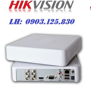 Đầu ghi hình 4 kênh HIKVISION DS-7104HGHI-F1, Hỗ trợ camera HD TVI , HD CVI , AHD , Analog