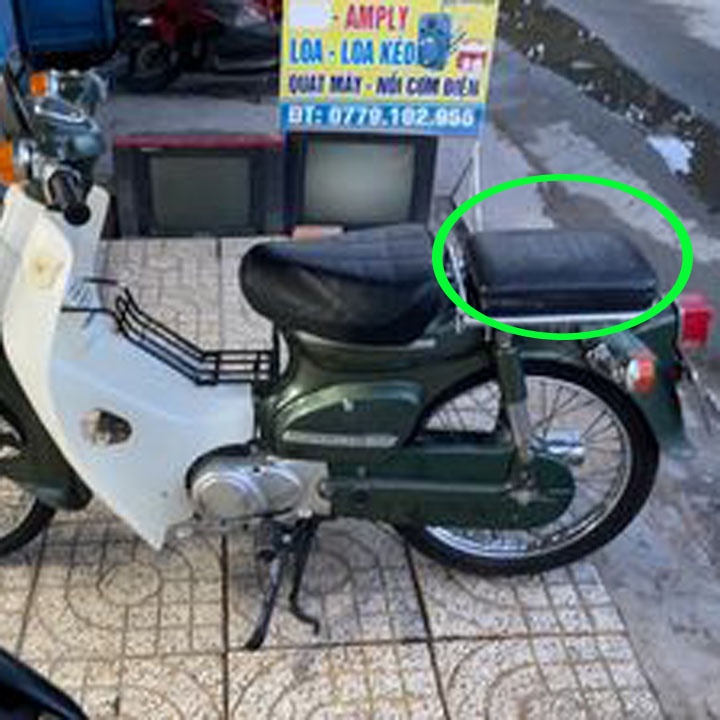 Baga sau - Đệm yên sau xe CUB 82 {GÍA TỐT} Khung yên sau xe CUB 82 - Đệm yên sau xe Cub 82, 81 ,50cc