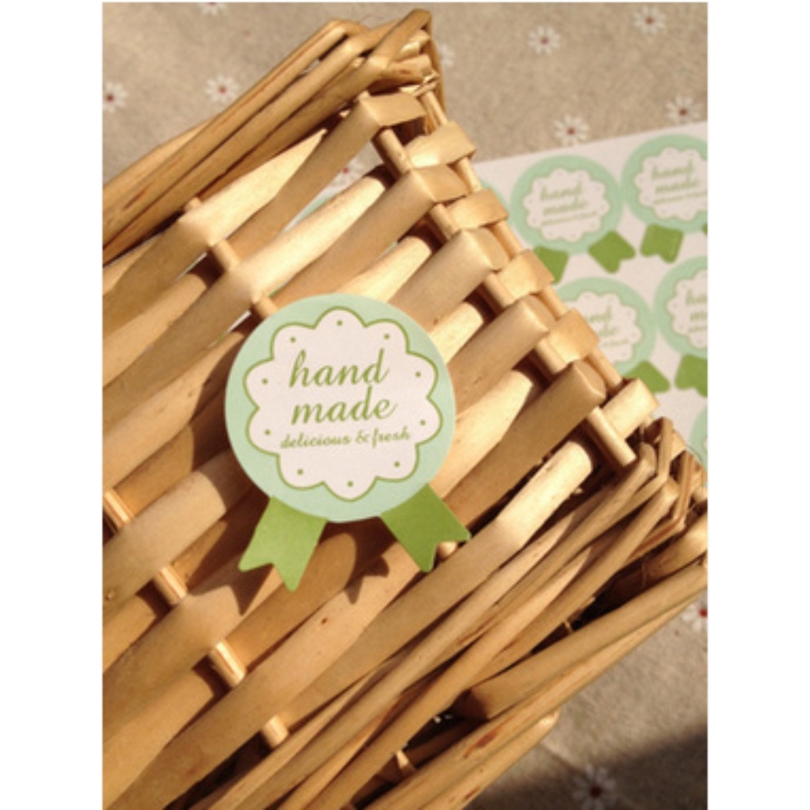 15 Sticker Tem Nhãn chữ HANDMADE dán quà tặng, trang trí..v..v...