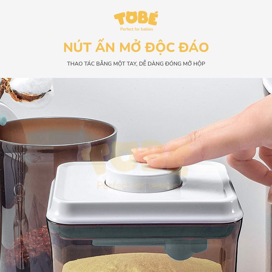 Hộp Đựng Sữa Bột Hela Chính Hãng ToBé Dung Tích 2.3L chịu nhiệt tốt an toàn tiện lợi