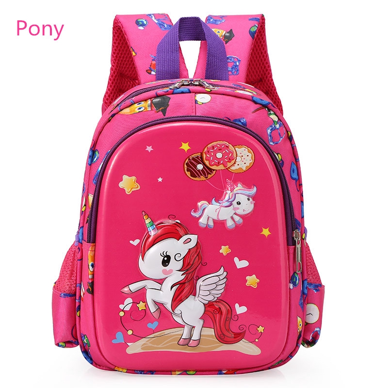 Ba Lô Đi Học Họa Tiết Ngựa Pony Xinh Xắn Dành Cho Bé