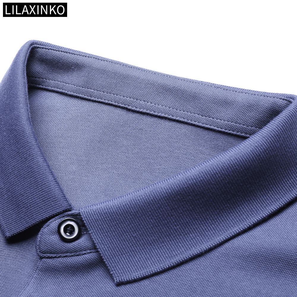 Áo Thun Polo Cotton Tay Dài In Chữ 5 Màu Thời Trang Thu Đông Dành Cho Nam