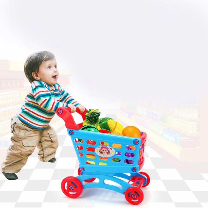Đồ chơi xe đẩy siêu thị cho bé, đồ chơi cho bé tập đi