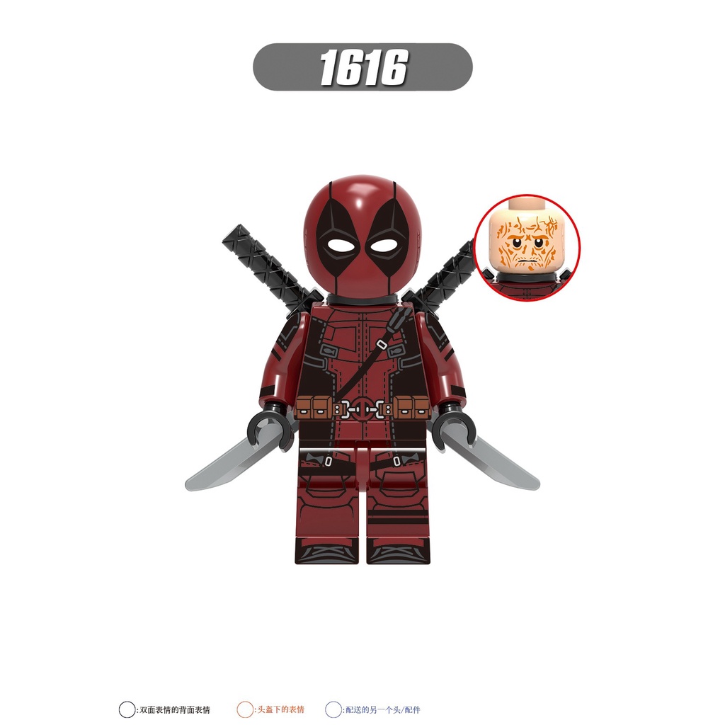 Minifigures Các Mẫu Nhân Vật Siêu Anh Hùng Deadpool Nhiều Phiên Bản X0302 - Đồ Chơi Lắp Ráp Mini