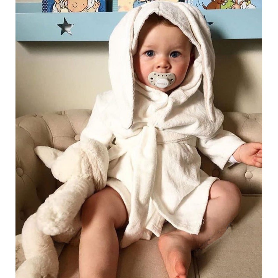 Bộ đồ pajama tai thỏ dễ thương cho bé