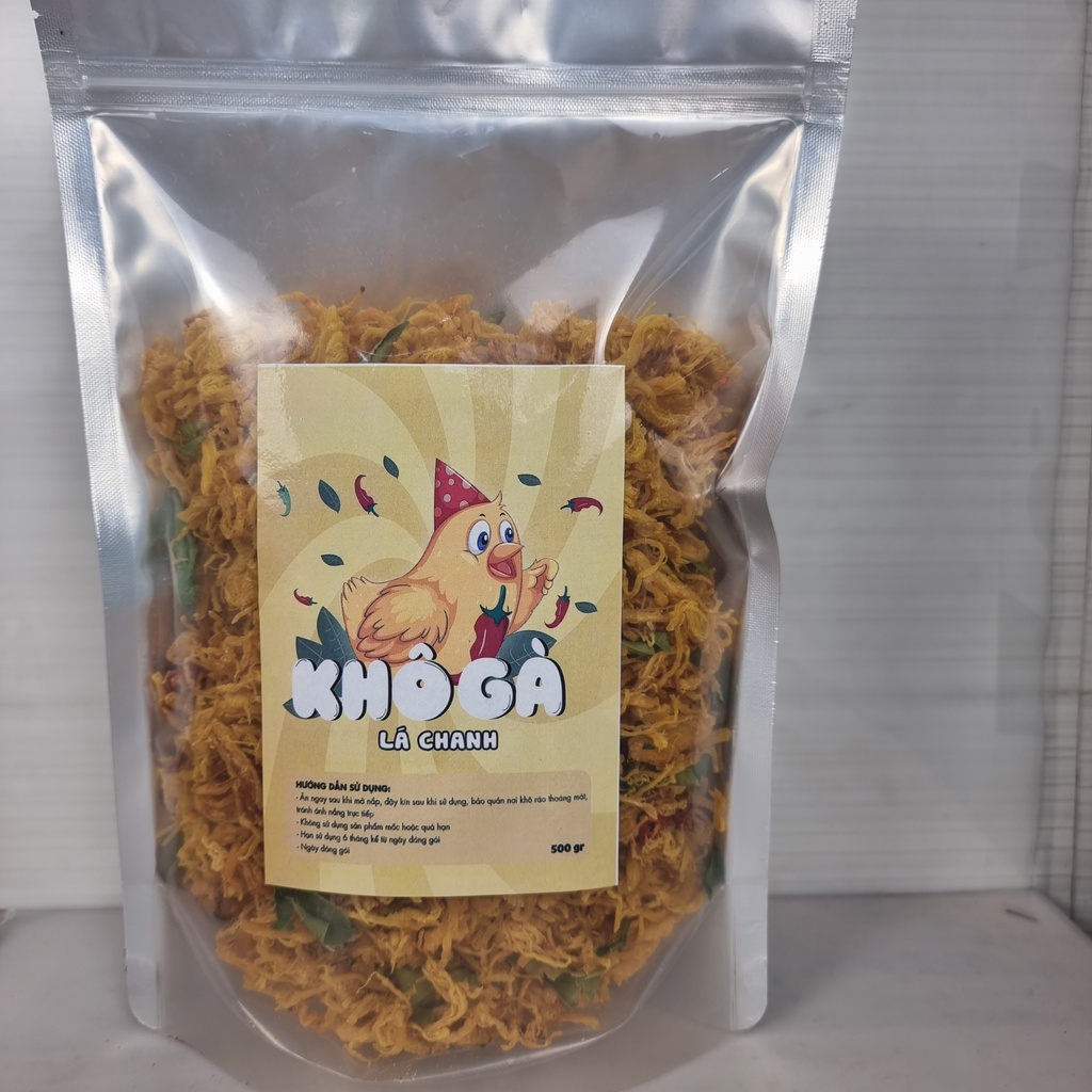 Khô gà lá chanh túi zip 0.5kg