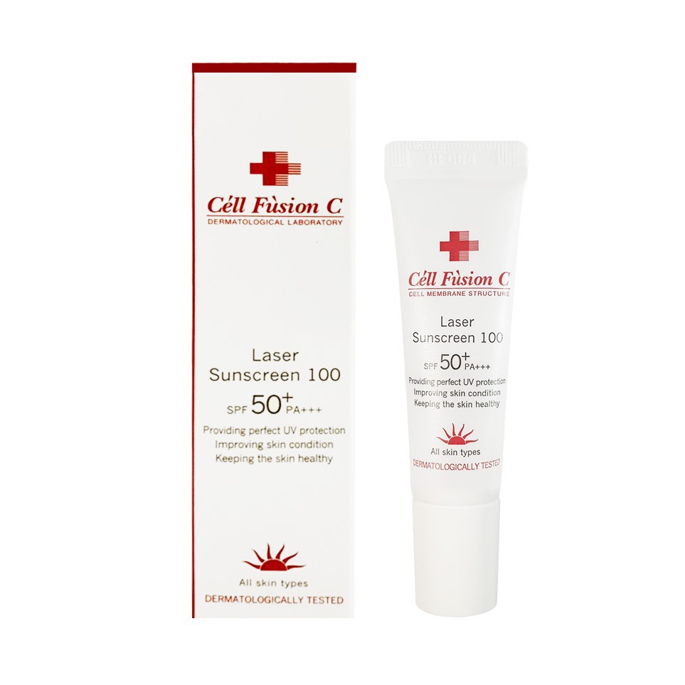 Kem Chống Nắng Cell Fusion C Laser Đỏ Sunscreen 100 Loại 10ml Date 07/2022