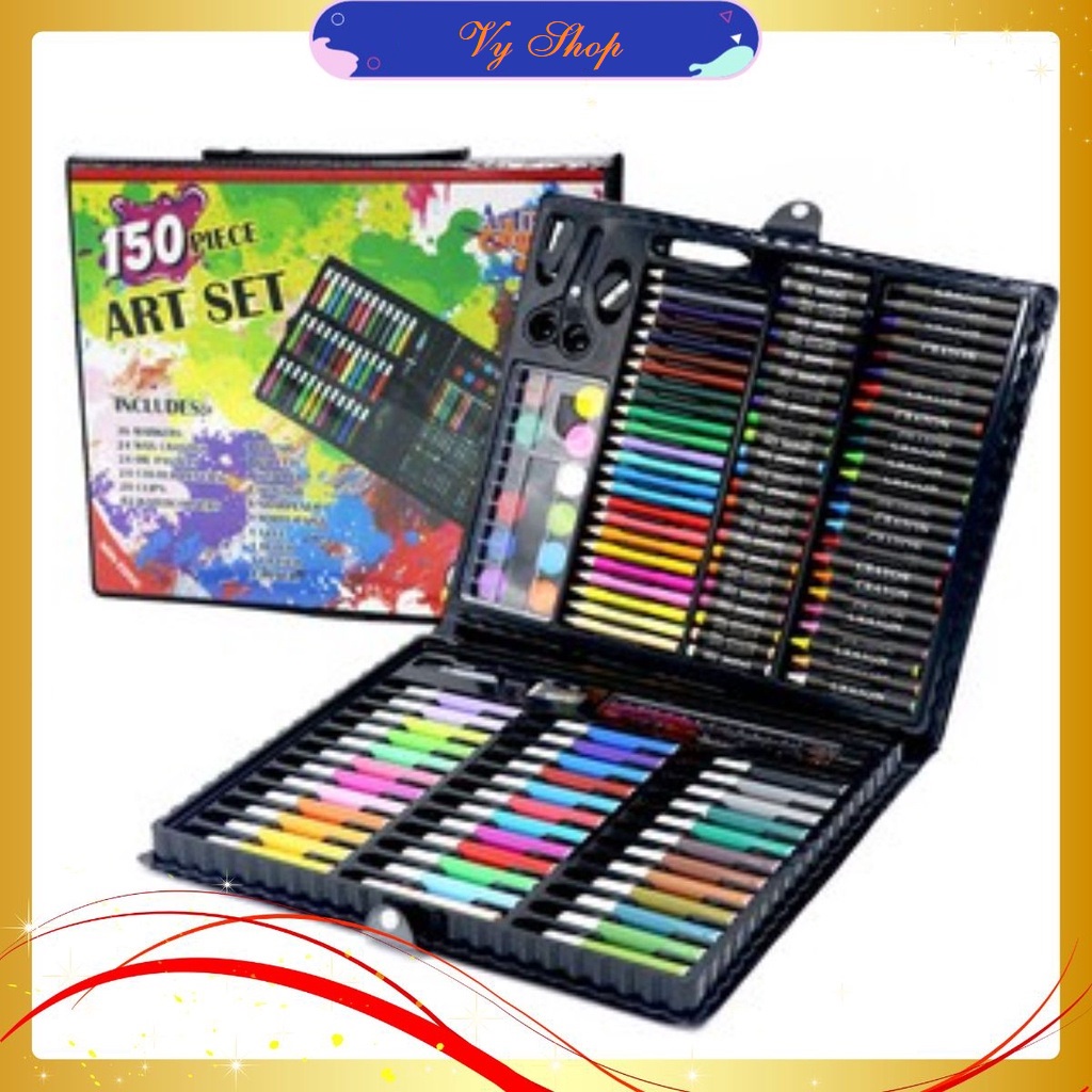 Hộp Màu 150 Chi Tiết Cho Bé Tập Tô - Vy Shop