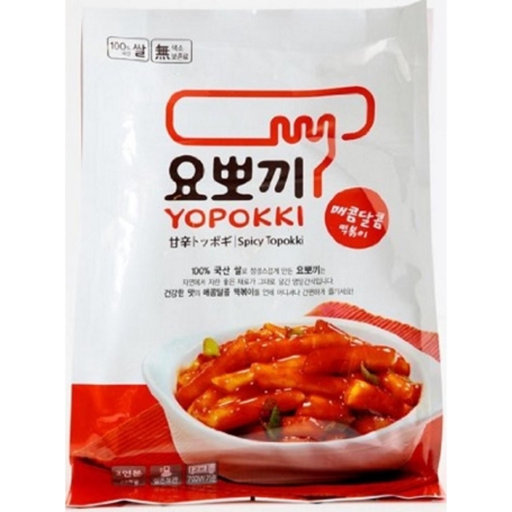 Bánh gạo Topokki vị cay ngọt nhập khẩu Hàn Quốc-dạng gói 140g