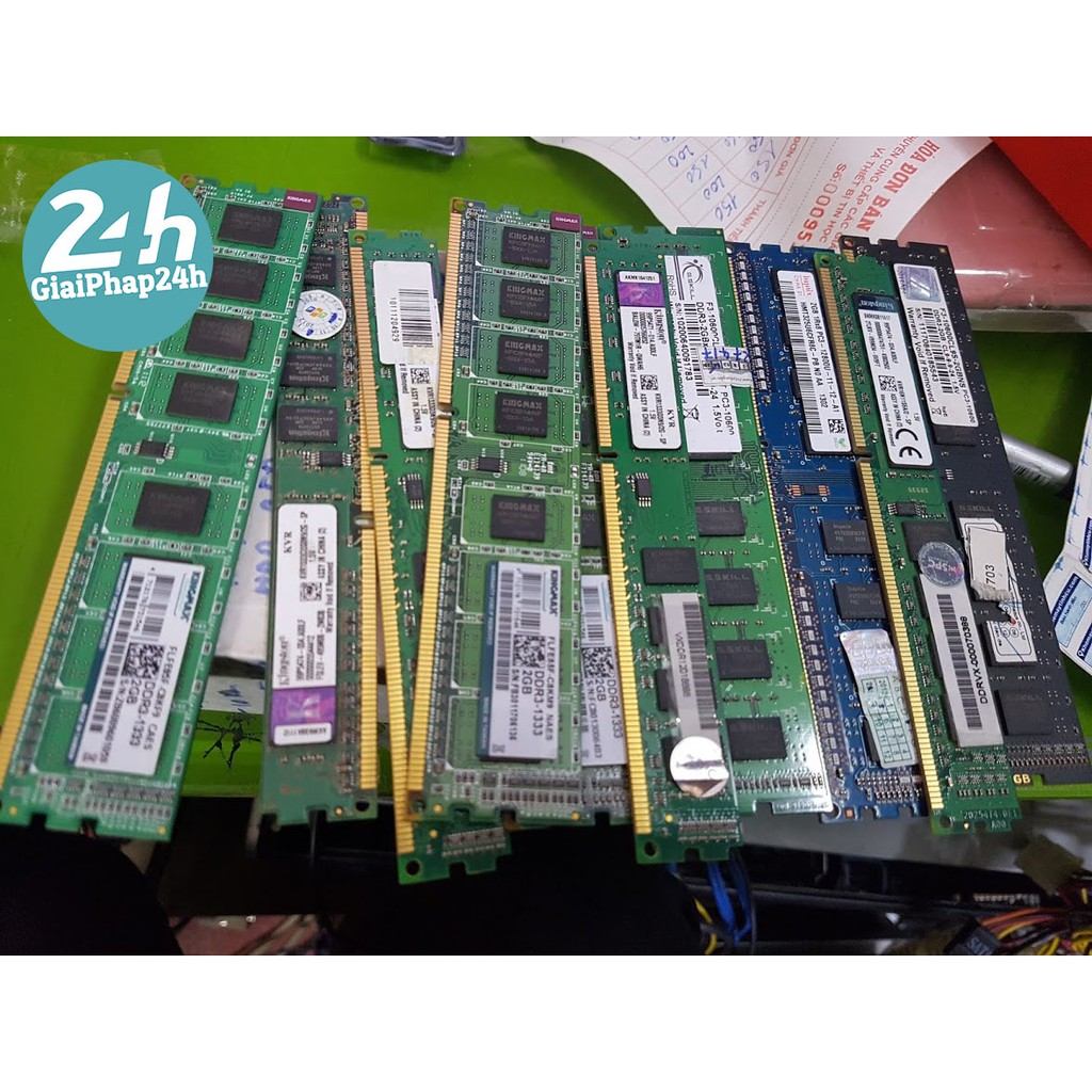 Ram PC DDR2 và DDR3 2gb 4gb 8gb bus 1600 và 1333 Gắn cho các đời Main