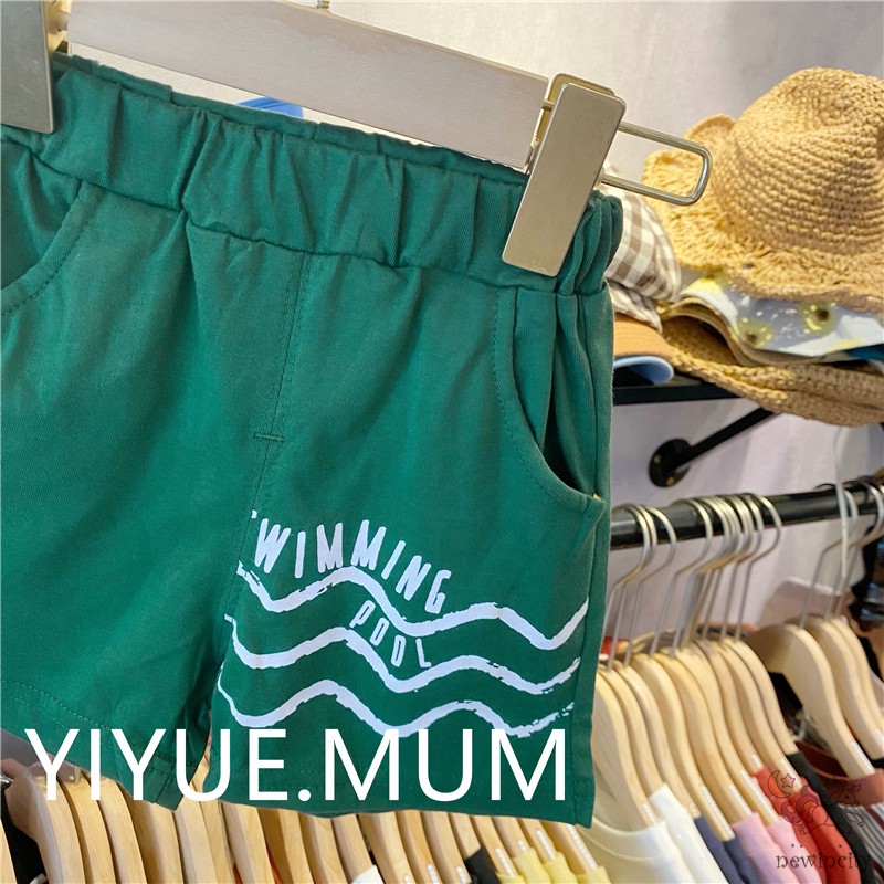 Bộ Áo Sát Nách In Hoạt Hình + Quần Short Kiểu Hàn Quốc Thời Trang Mùa Hè Cho Bé Trai