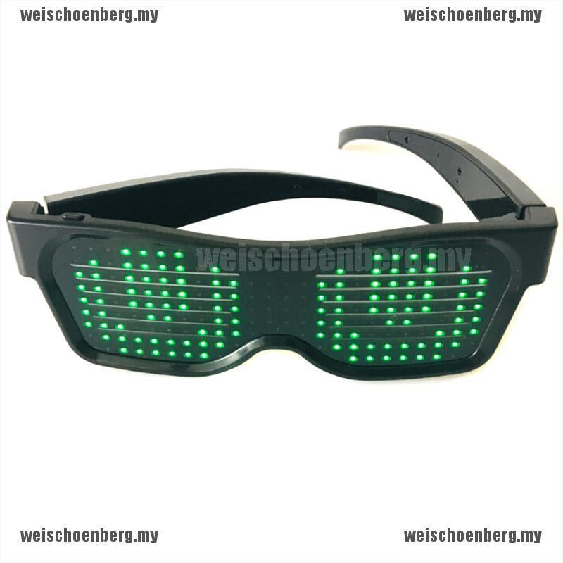 Mắt kính có đèn led dạ quang cổng usb kết nối Bluetooth điều khiển qua ứng dụng