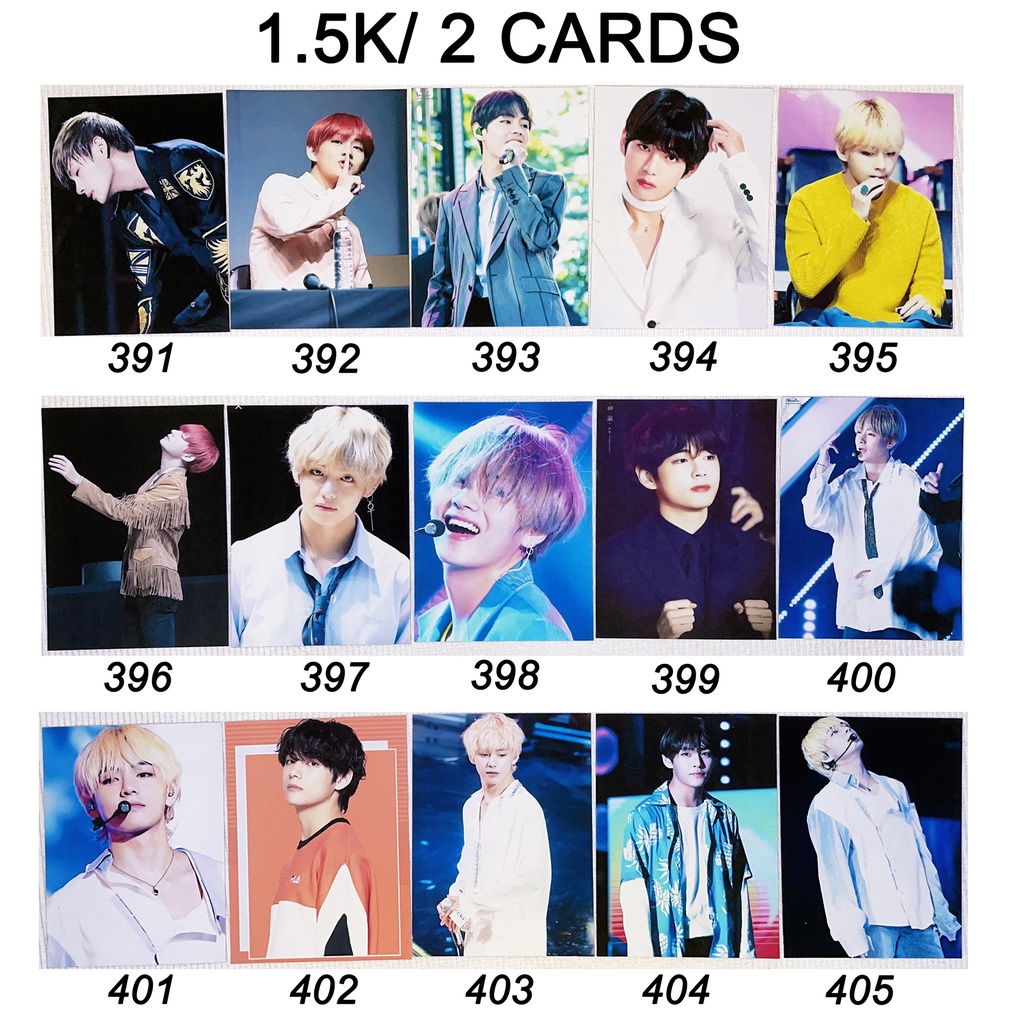 Sale set card hình của V BTS 3