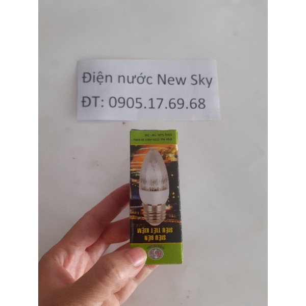 Bóng đèn led nhọn đủ màu đui E27