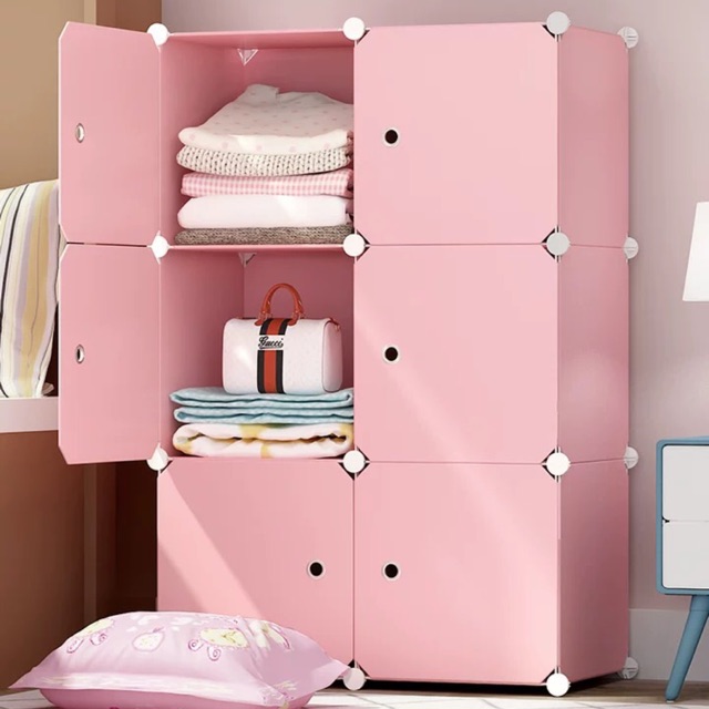 Tủ quần áo treo đa năng 6 ô. Tặng kèm 1 treo đồ