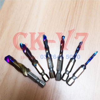 Mũi khoan taro tốt. Bộ Mũi Taro Cho Máy Khoan M3-M10 hàng xịn có hộp đựng