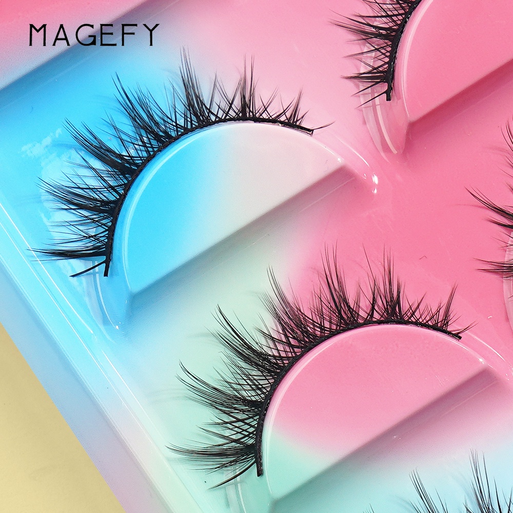 Bộ 5 cặp mi giả 3D MAGEFY dài và dày tự nhiên