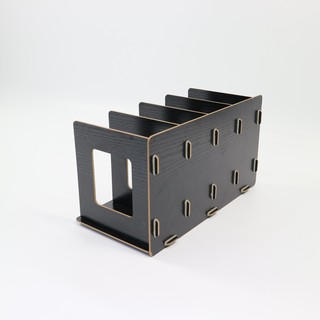 Khay Gỗ Vuông 4 Ngăn Dụng Cụ Lưu Trữ Giấy Tờ KS-118