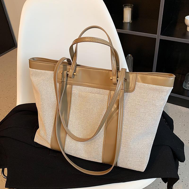 Túi xách IELGY đeo vai vải bạt thiết kế ngăn chứa rộng thời trang cho nữ