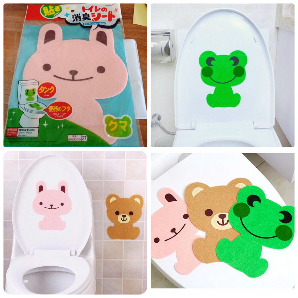 HCM - Miếng dán nhà vệ sinh hình thú ngộ nghĩnh, làm thơm, khử mùi nhà vệ sinh, nhà tắm, phòng ngủ hiệu quả