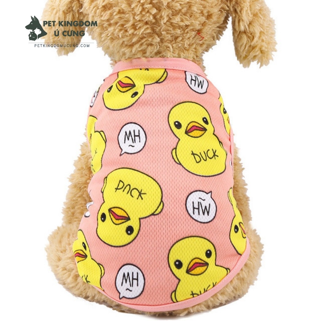 Áo chó mèo ba lỗ hè vịt duck M3