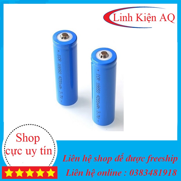 Pin Li-on 18650 dung lương 4200mAh dòng xả 10C(loại tốt) pin lithium 18650