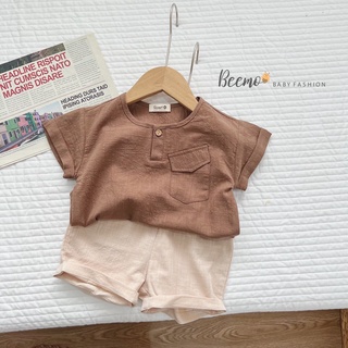 - Bộ đũi bé trai, set đũi Hàn cộc tay bé trai