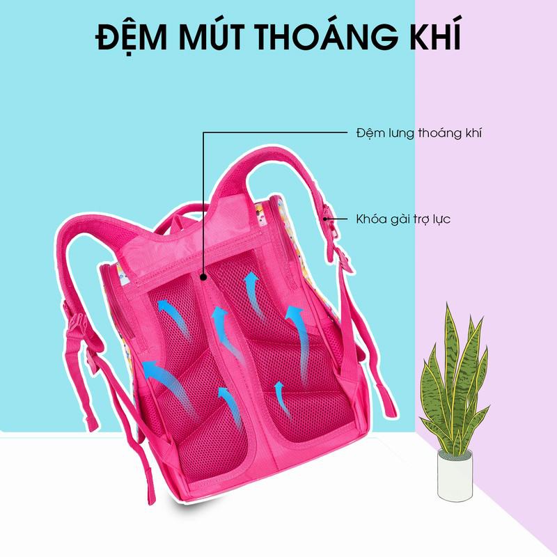 Cặp Học Sinh Chống Gù MITI C11060W_MIC Dành Cho Bé Gái