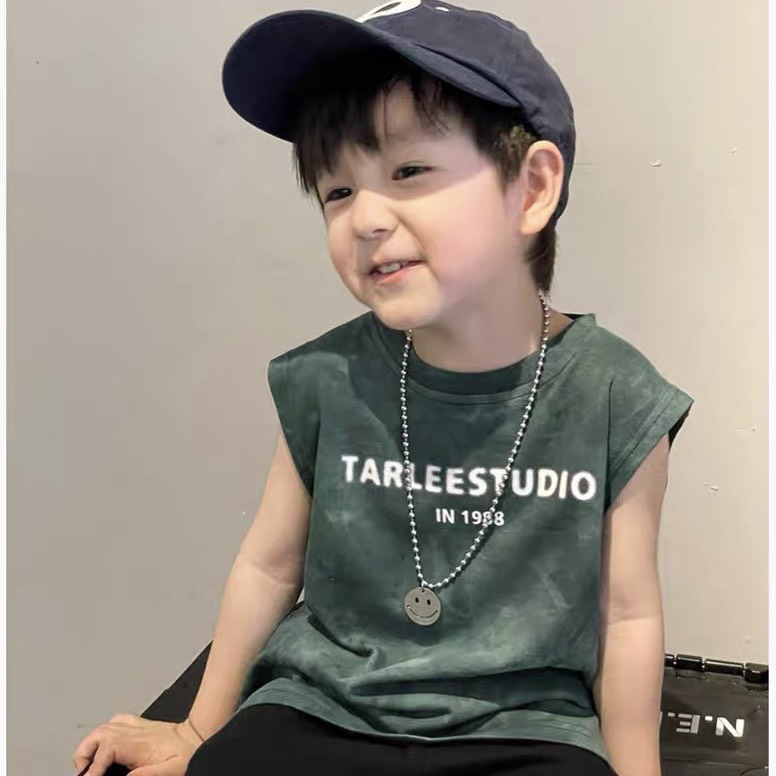 Áo thun Tanktop loang màu cá tính cho bé A896