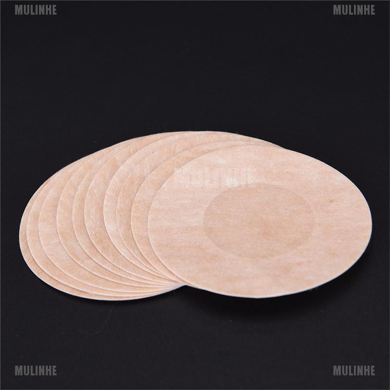 Bộ 10 Miếng Dán Ngực Hình Tròn / Cánh Hoa / Trái Tim Mới