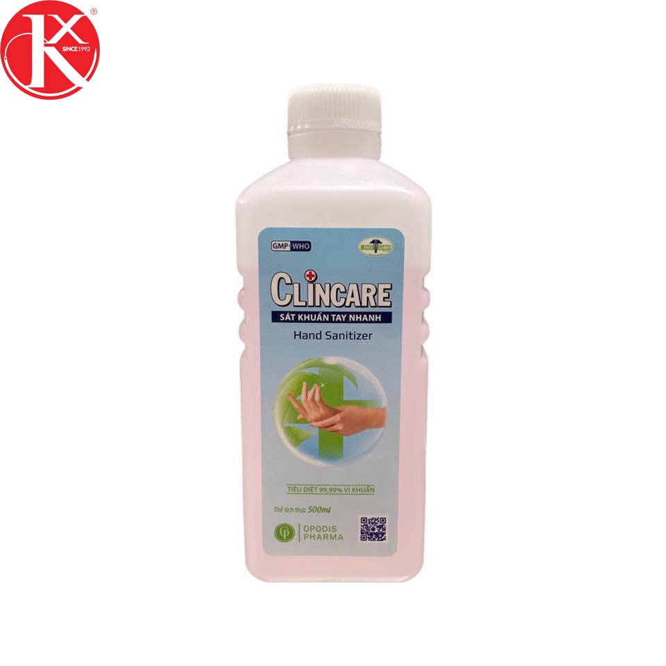 NƯỚC RỬA TAY NHANH CLINCARE 500ML