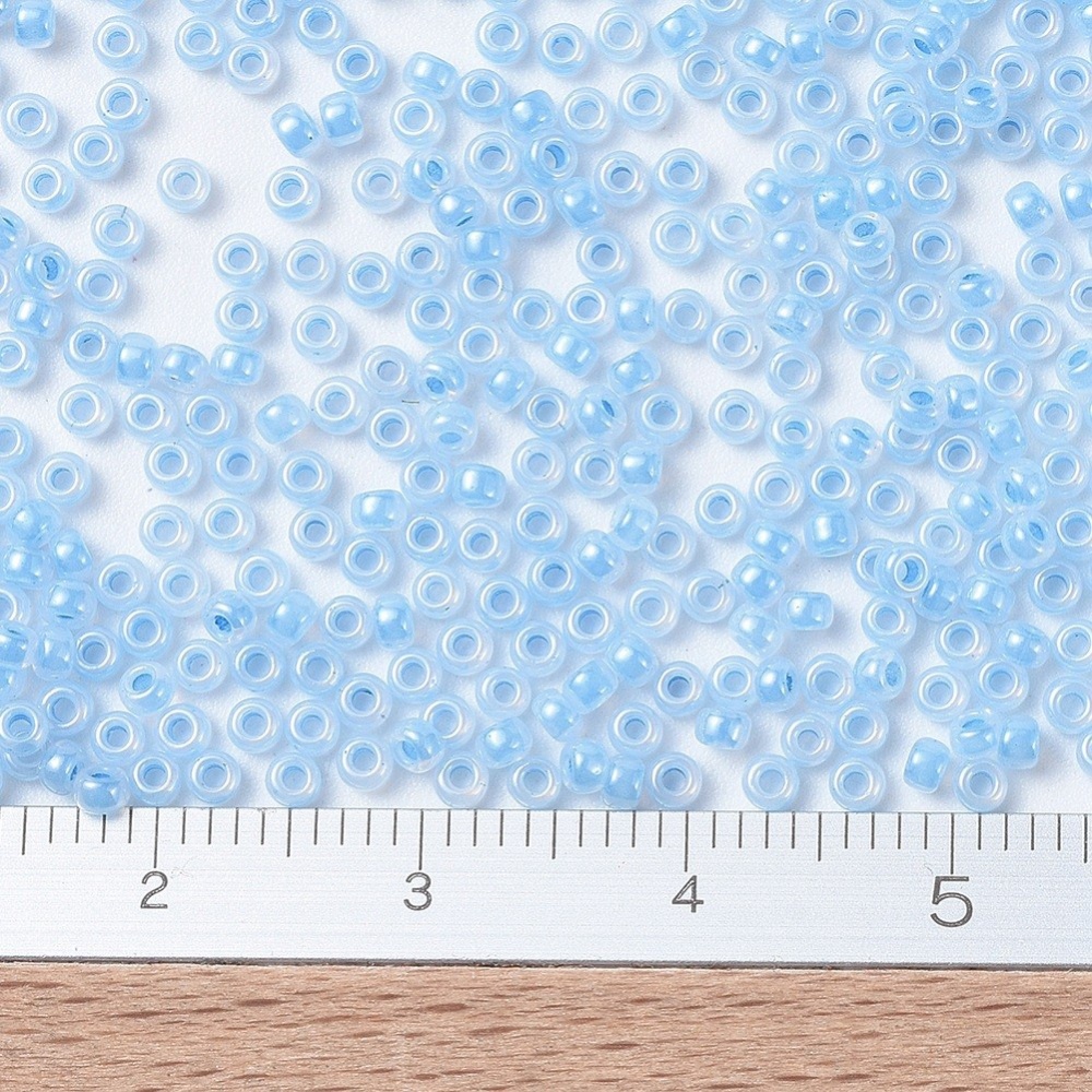 1111 Hạt Rocailles tròn MIYUKI Nhật Bản 10g 2x1.3mm mờ/ trong/ tối/ AB/ 11/0 lỗ 0.8mm