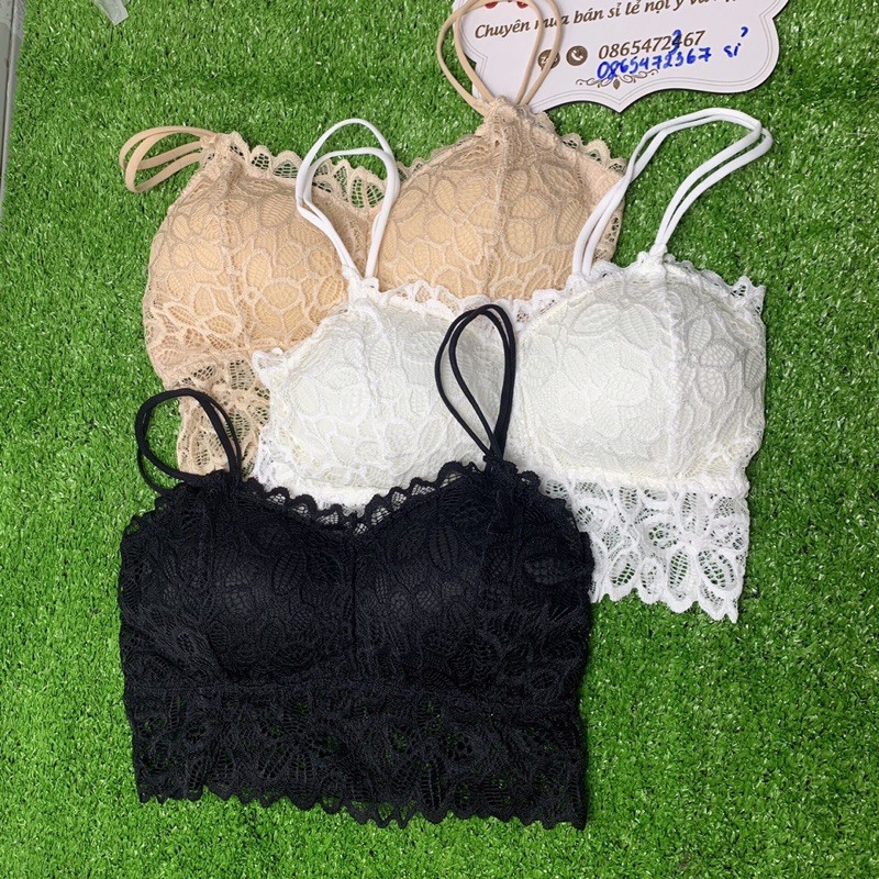 Áo Bra Ren Hai Dây (ảnh tự chụp) [Ảnh thật [Rẻ vô địch [Chính hãng