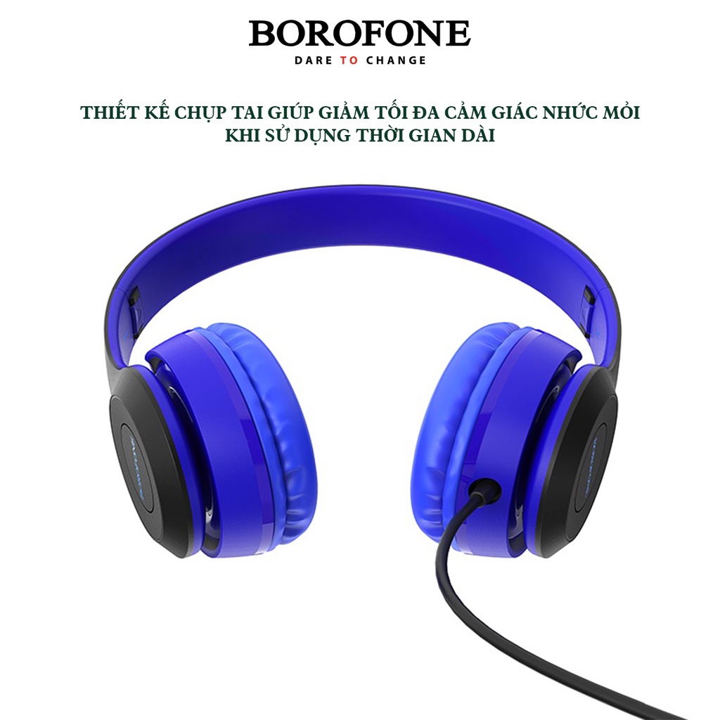 Tai nghe chụp tai có dây BOROFONE BO5 Star Sound dài 1.2m - AK Mobile
