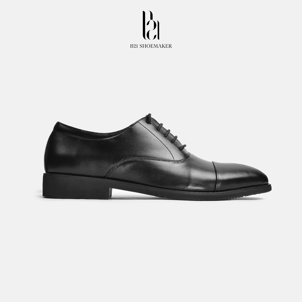 Giày Da Nam Oxford B21 Shoemaker Giày Tây Công Sở Da Bò Cao Cấp Thoáng Khí Tăng Chiều Cao  Phong Cách Lịch Lãm Full Box