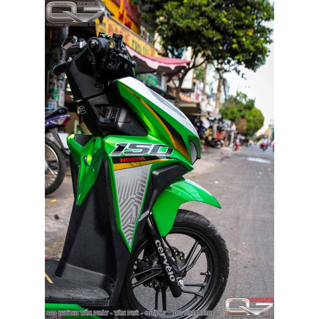 Tem rời vario - xanh đen - decalq7