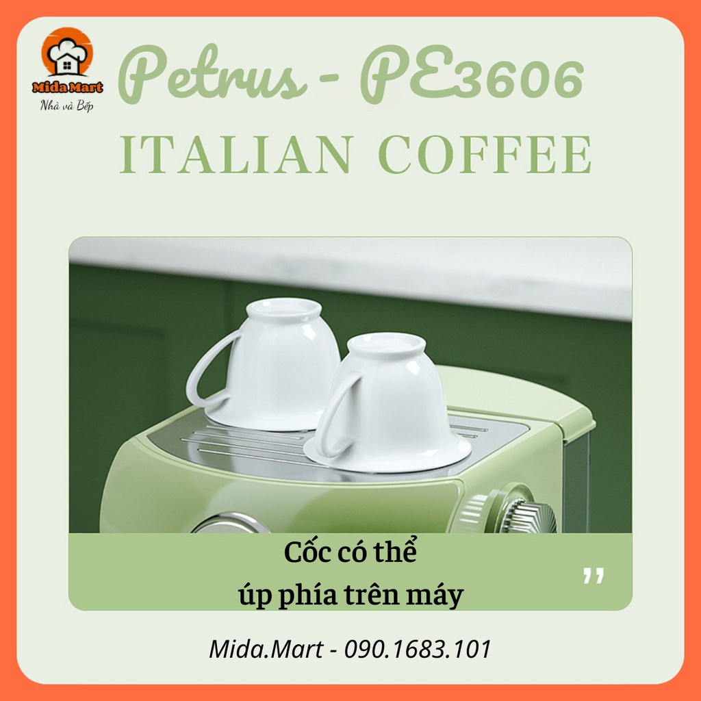 🔥 MÁY PHA CAFE TỰ ĐỘNG ĐA CHỨC NĂNG PETRUS CHÍNH HÃNG BẢO HÀNH 6 THÁNG🔥