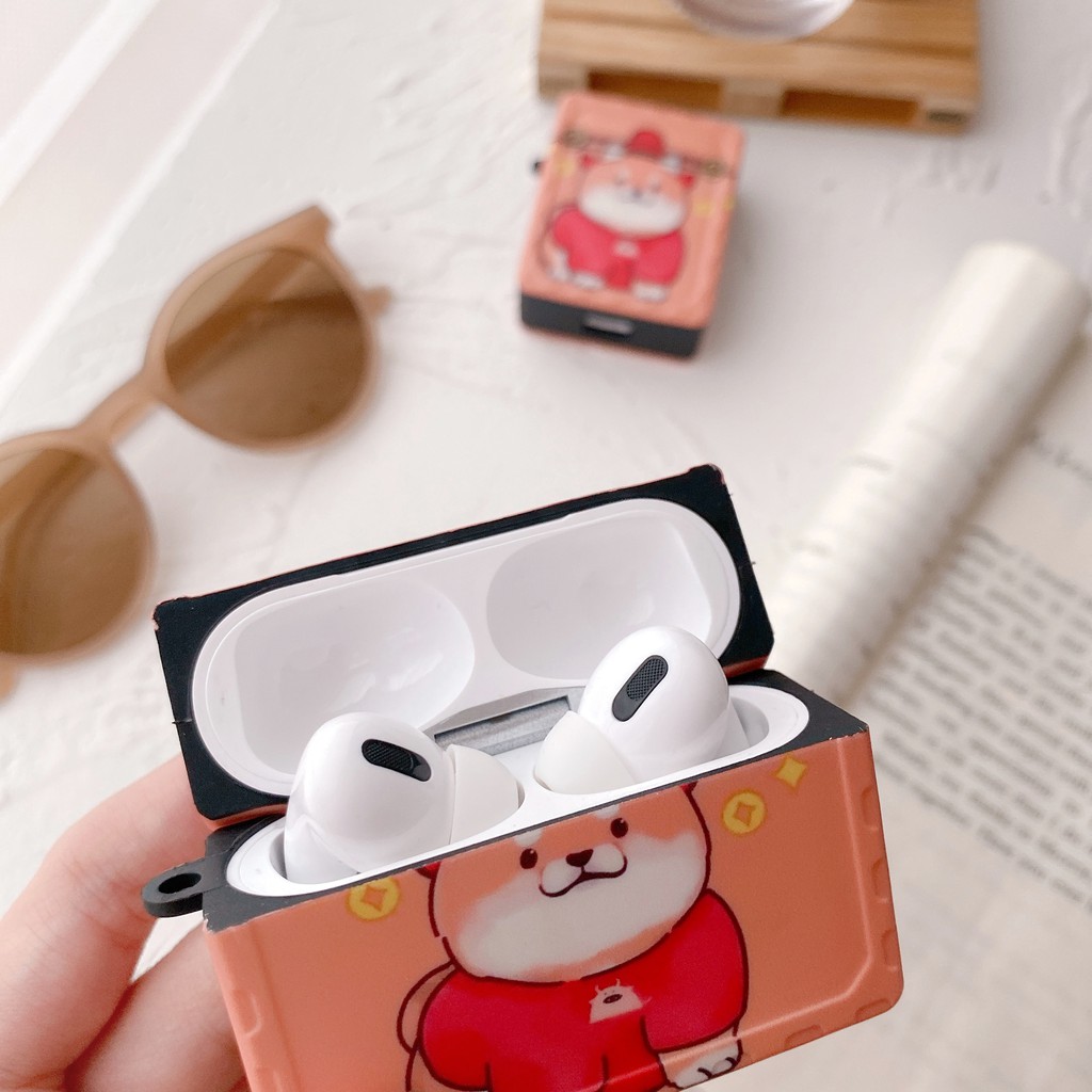 Ốp Bảo Vệ Hộp Đựng Tai Nghe Airpods 1 / 2 Hình Mèo Hoạt Hình Xinh Xắn