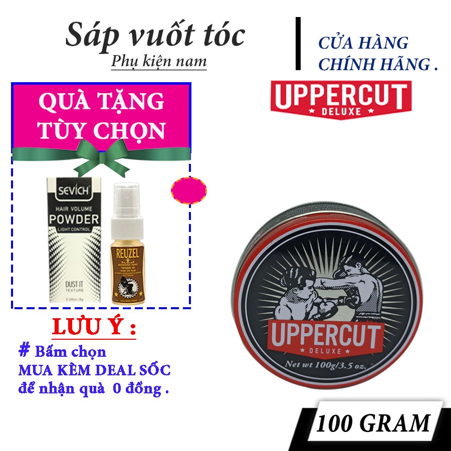 [Chính hãng] Uppercut Deluxe Pomade - Clay - Monster hold - Matte