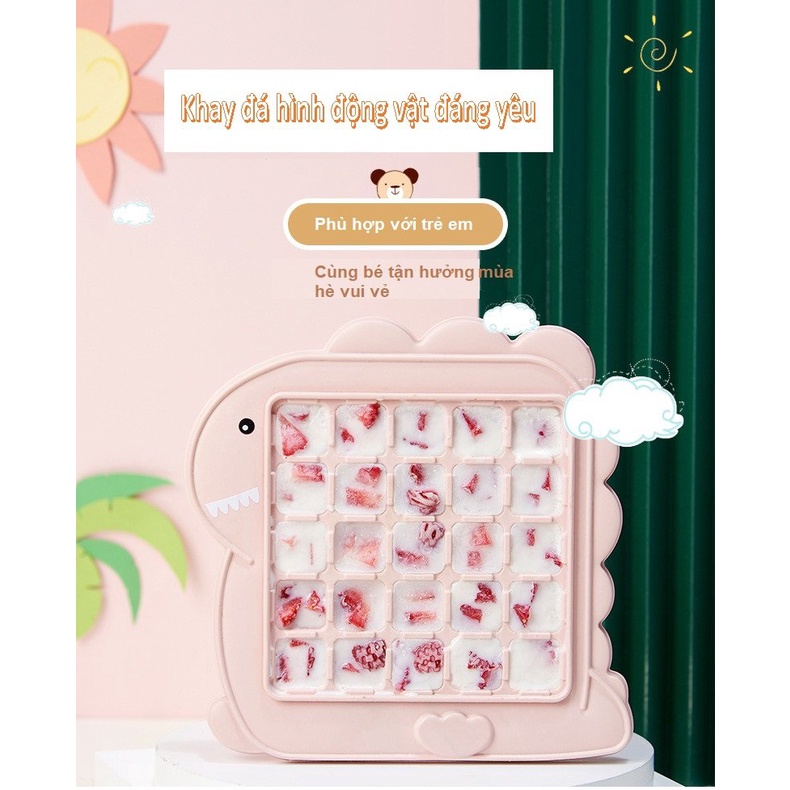 Khay Đá, Khuôn Đá, Khuôn Làm Thạch hình con vật dễ thương