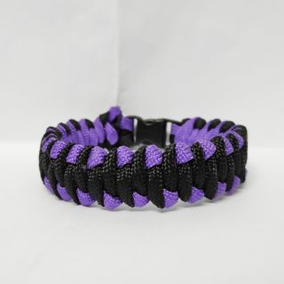 Vòng Paracord Đen Tím Woven Weave