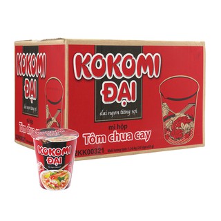 Mì Kokomi Đại tôm chua cay ly 65g