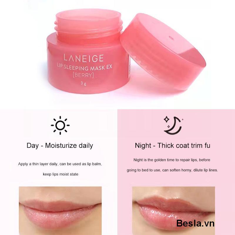 Son Dưỡng Môi Laneige Mặt Nạ Ngủ Môi Sáp Dưỡng Ẩm Tẩy Da Chết U Duong Moi Lip Sleeping Mask Berry