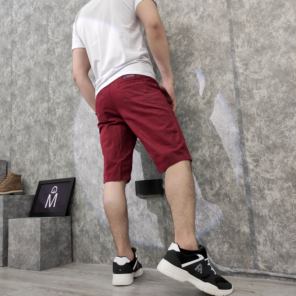 [Mã FAMALLT5 giảm 15% đơn 150K] Quần short kaki nam MĐ Q131 màu đỏ | BigBuy360 - bigbuy360.vn