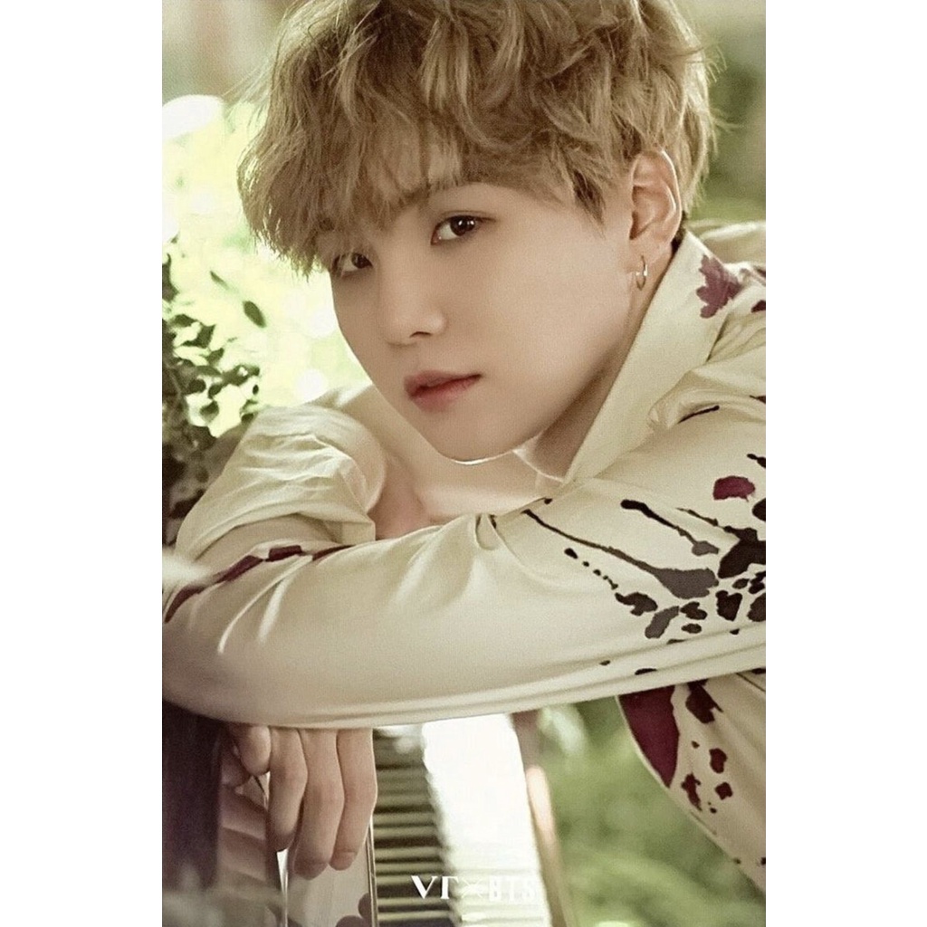 Tấm Poster cao cấp 260gsm in hình SUGA thành viên BTS kpop A4 ảnh đẹp nhiều mẫu idol thần tượng