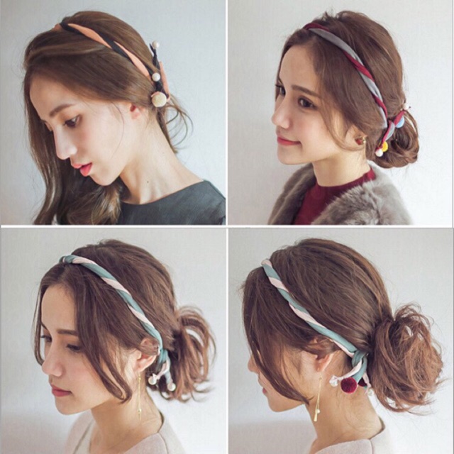 Cài tóc Hàn Quốc/ Cài tóc 2 dãi lụa