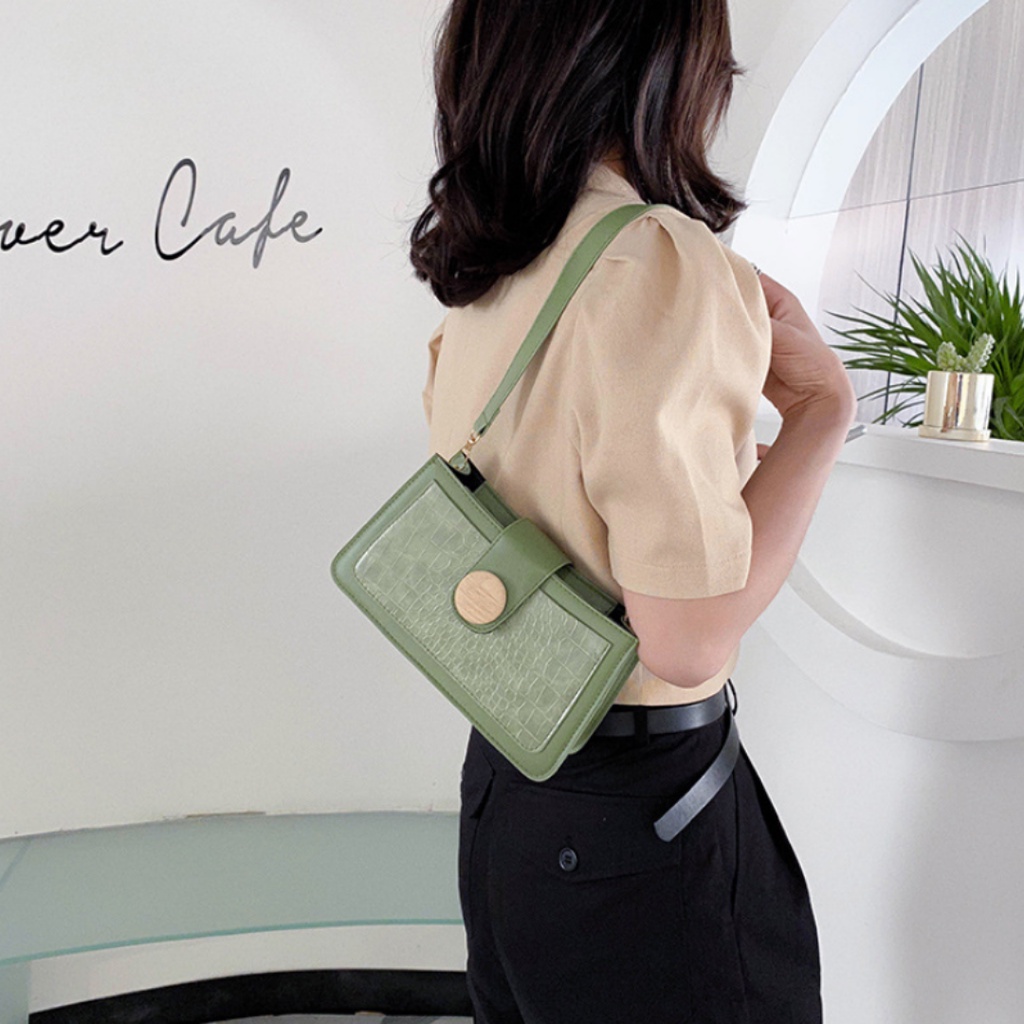 Túi kẹp nách nữ đẹp , Túi xách nữ kẹp nách đeo vai da pu MUDS STORE