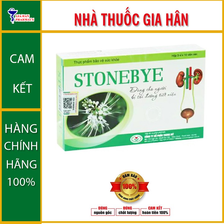 Stonebye- Hỗ trợ cho người bị sỏi tiết niệu, sỏi thận