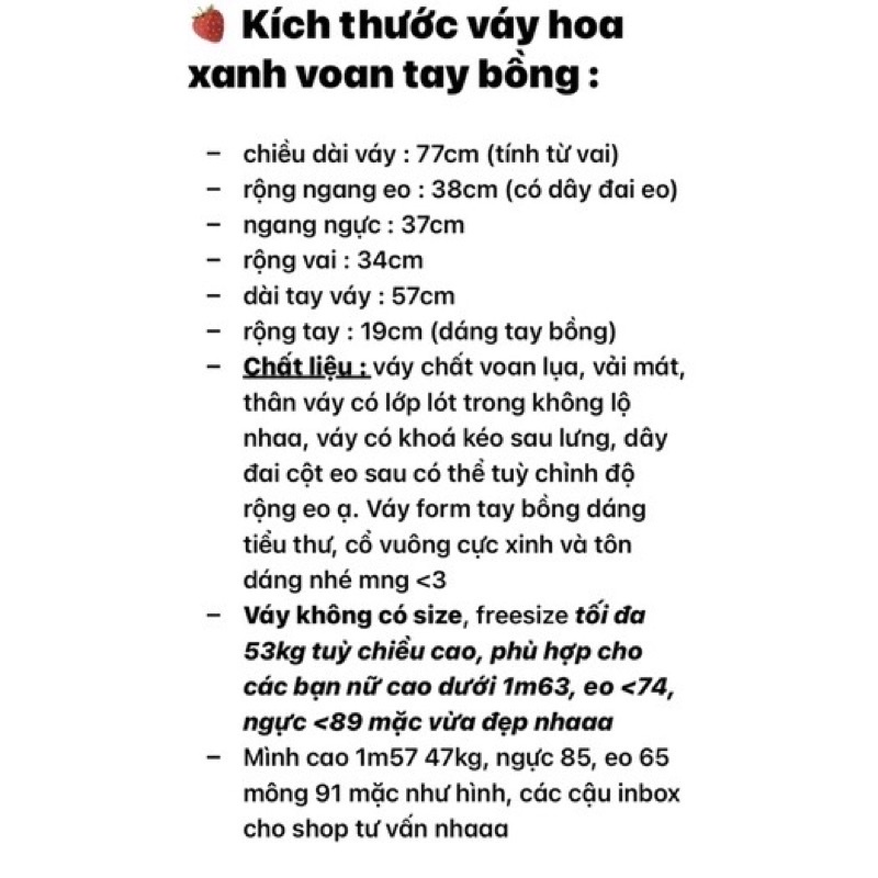 [Sẵn/ảnh thật] Váy hoa nina cổ vuông tay bồng xinh xắn bông xòe điệu tiểu thư có dây thắt
